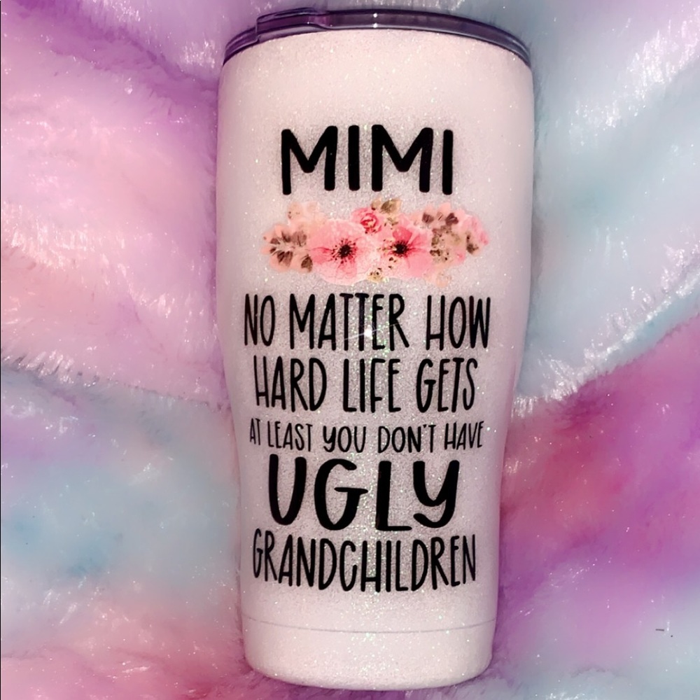 New 20oz Glitter Mimi tumbler Grandma Gigi auntie